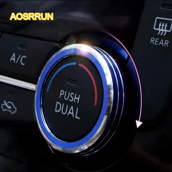 

AOSRRUN The stereo switch to adjust air conditioning knob decoration Suitable for Nissan X-Trail 2014 2015 2016 car accessories