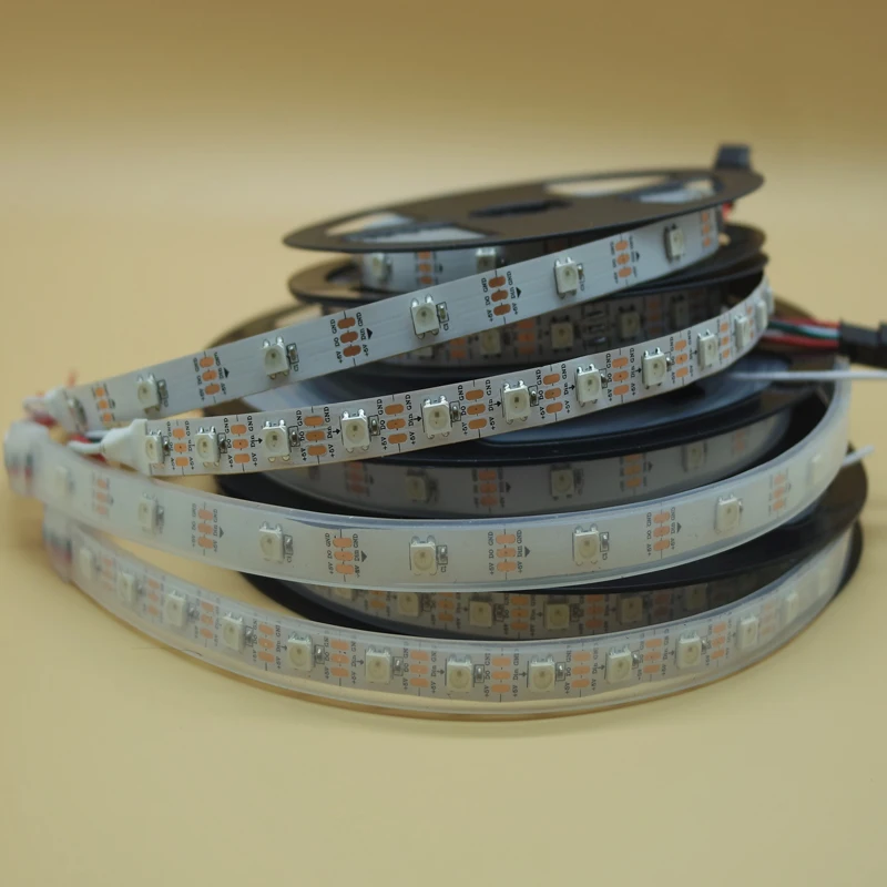 

LED Strips WS2812B ws2812 IC RGB individually addressable 5050 leds strip light Waterproof diode flexible neon led tape lamp 5V