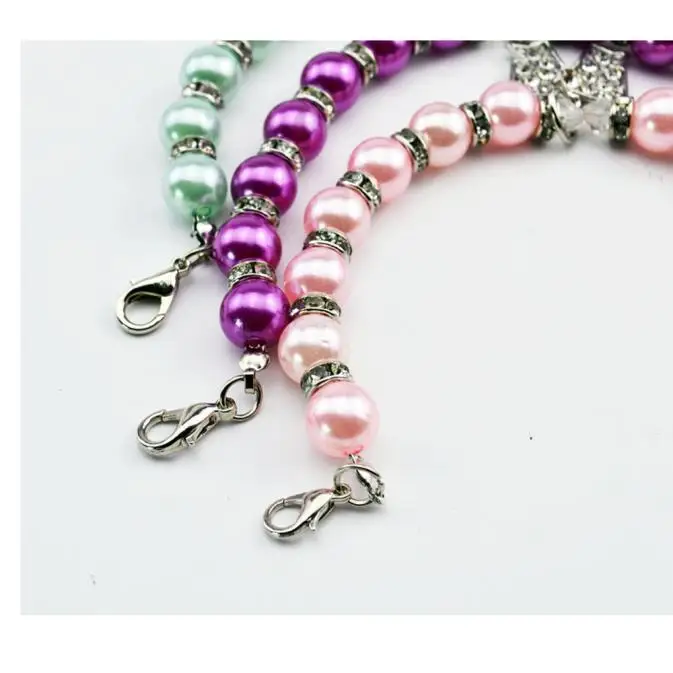 Модные Diamante Бабочка кулон животное Цепочки и ожерелья питомец собака кошки воротник маленький собака кошка ювелирные изделия Высокое качество Envio безвозмездно