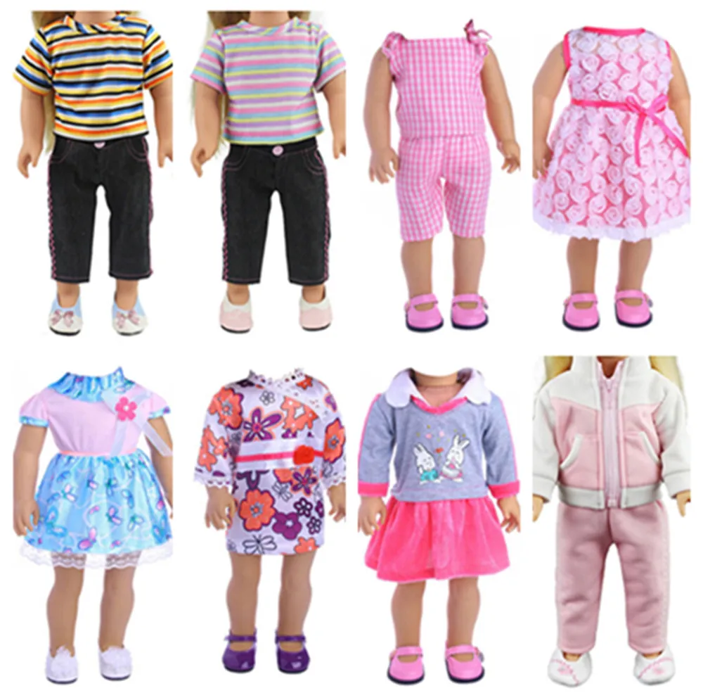 

Fashion Handmade Princess Bow Evening Costume Dress Doll Clothes for 18 inch 45cm Girl Doll Clothes and Accessories