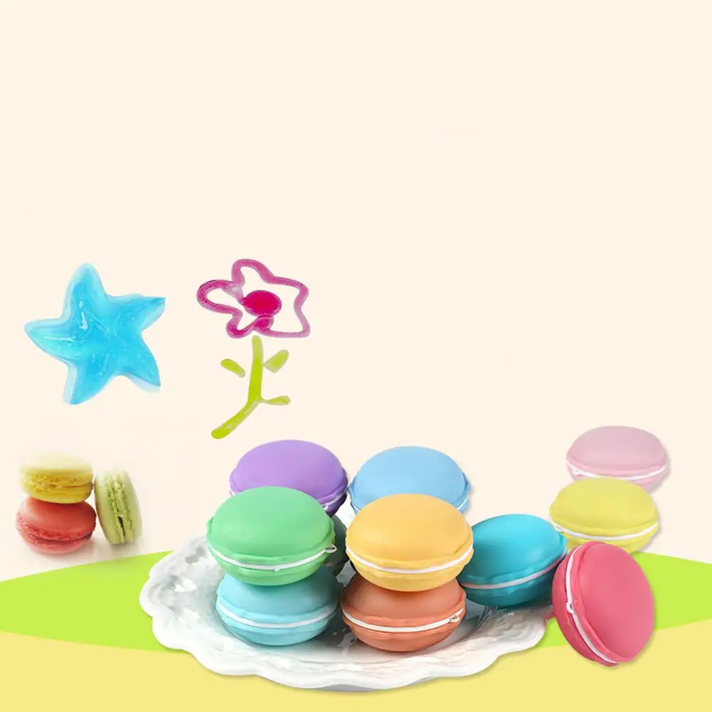 12 шт./компл. DIY мягкий пластилин красочные Макарон хрустальные слизь игрушки выдувание пузырьков грязи Забавный детский подарок снятие стресса игрушки