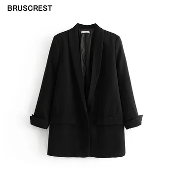 

Fall 2019 vintage red black blazer feminino elegant women blazers and jackets casual office ladies blazer coat women outerwear