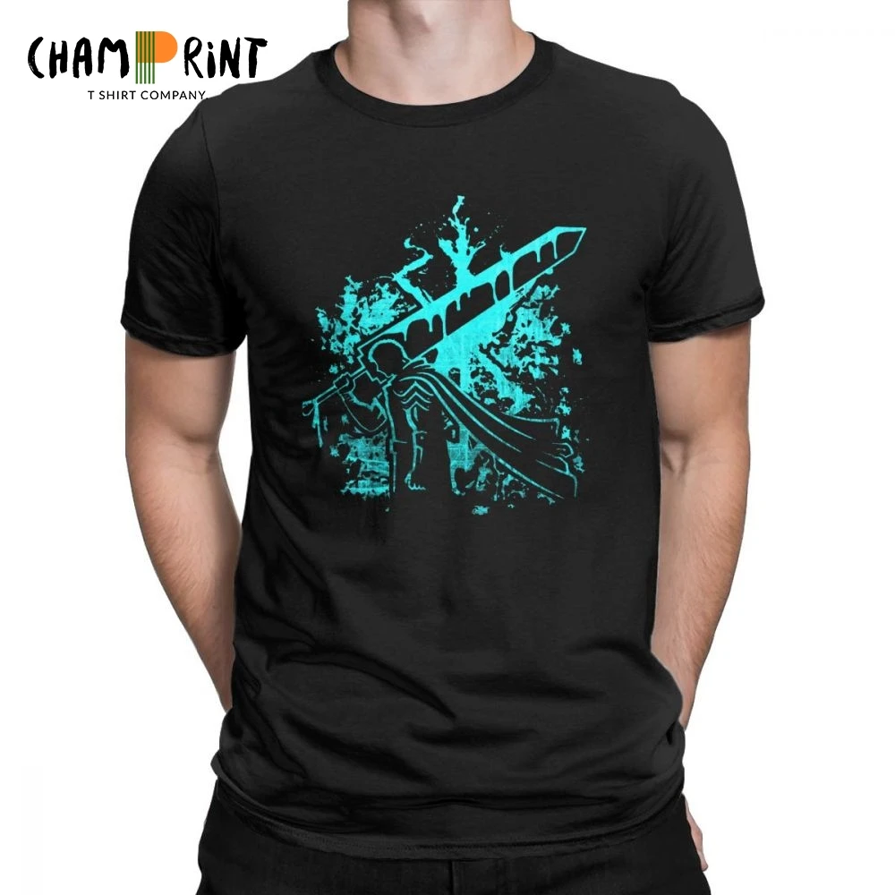 

Berserk Guts T-Shirt Men Round Neck Short Sleeved Tee Cotton T Shirt Popular Clothing Plus Size Tees Cool Printing Tops