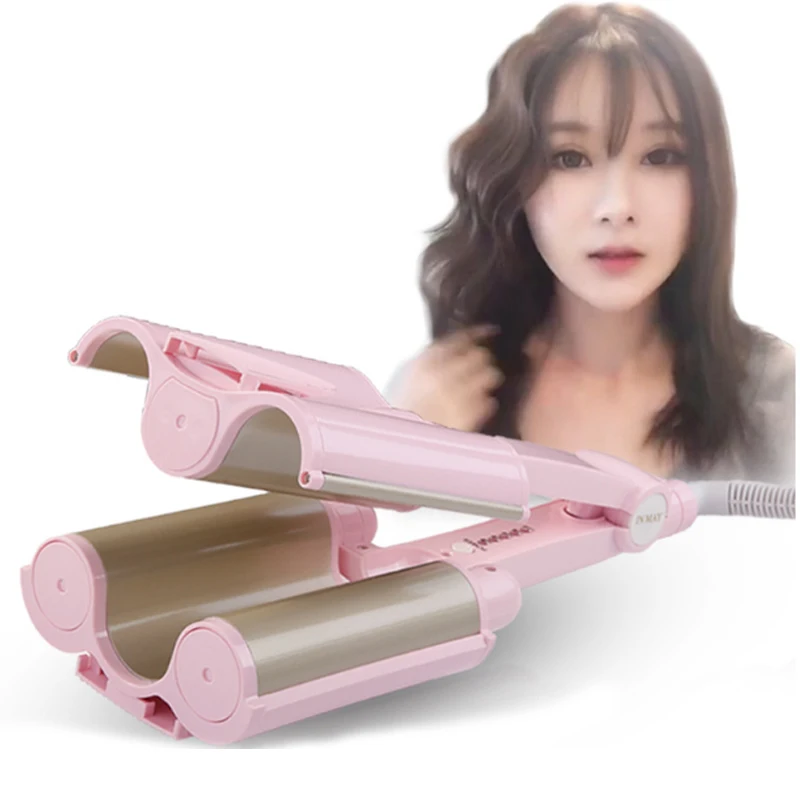 

26mm Hair Curler 3 Barrels Iron Triple Barrel Curling Iron Portable Hair Iron Curlers Roller Professional Curly Wand