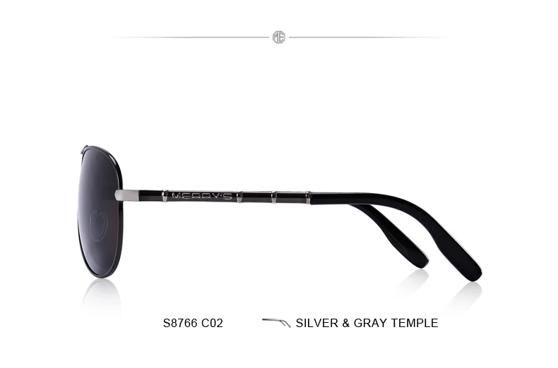 MERRYS дизайн, мужские классические солнцезащитные очки пилота, HD поляризационные солнцезащитные очки для мужчин, роскошные оттенки, защита от уф400 лучей, S8766