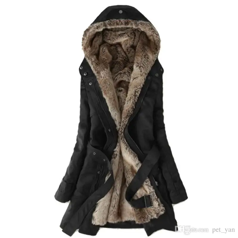 Женские пуховики, зимняя одежда для девушек, верхняя одежда из искусственного меха, меховая подкладка, куртки, пальто, топы