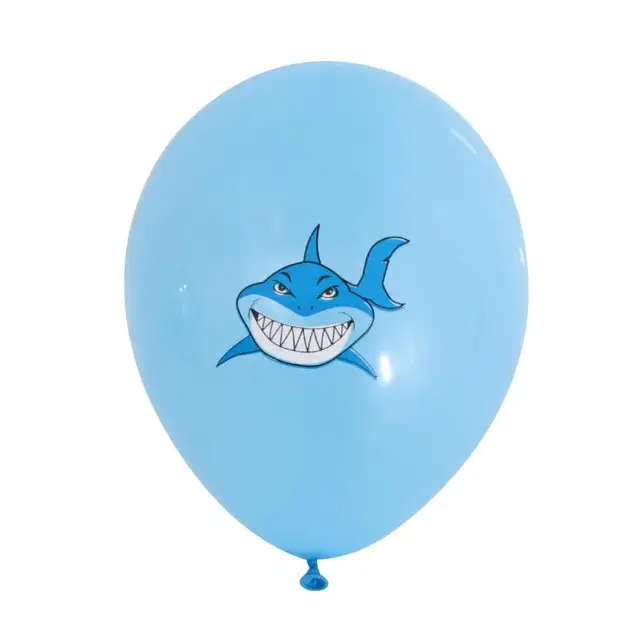 Banniere Joyeux Anniversaire Requin Drapeaux Gateau Requin Ballons En Latex Bleus Decorations De Fete D Anniversaire Pour Enfants Fournitures De Fete En Mer Pour Fete Prenatale Aliexpress