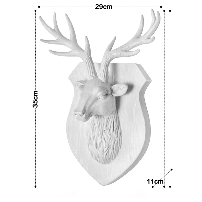 Товары в скандинавском стиле, голова оленя, голова животного, настенная подвесная 3D настенная полка, декоративные полки, изделия из смолы - Цвет: 05