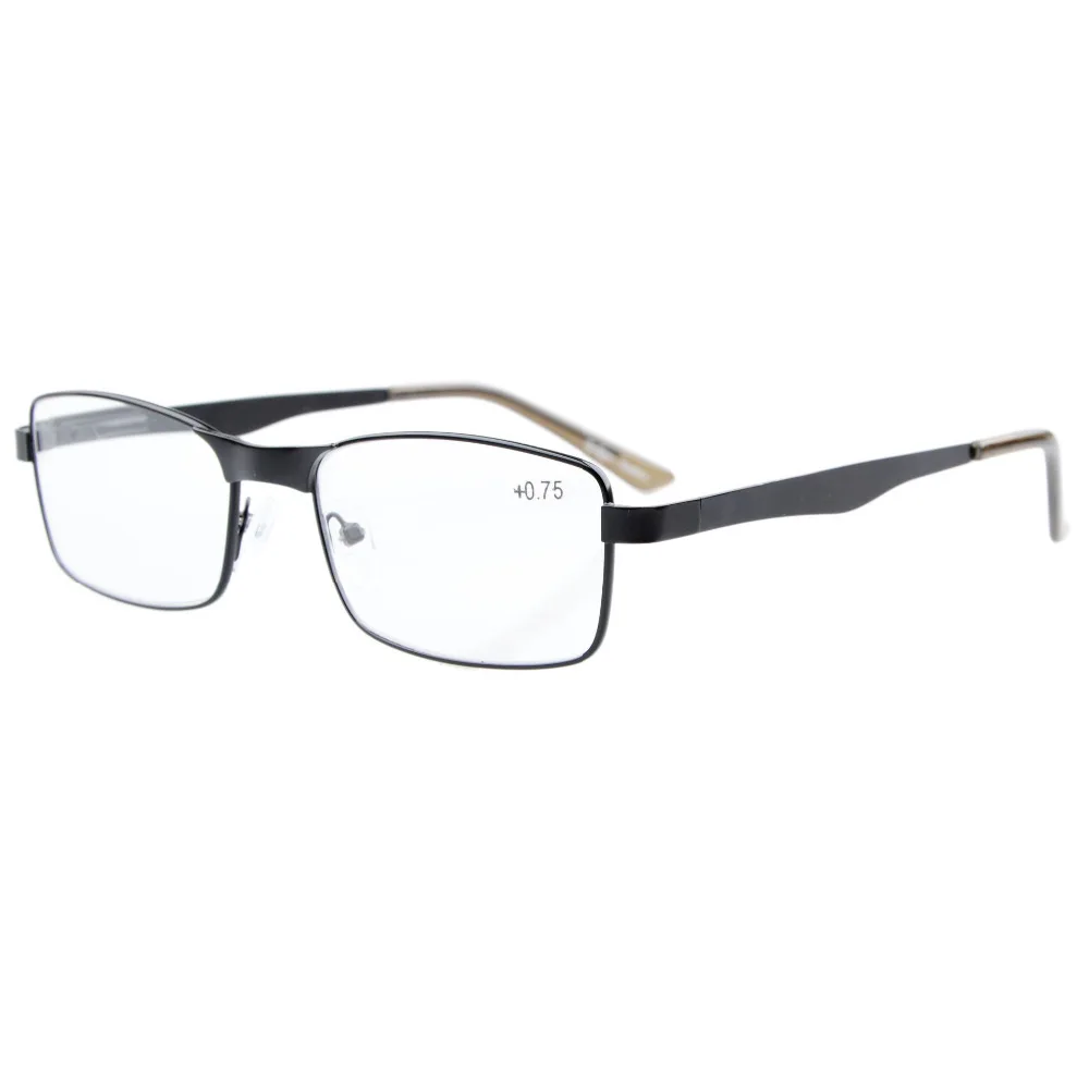 R15016 очки для чтения Eyekepper прямоугольная пружинная петля металлические очки для чтения и солнцезащитные очки для чтения+ 0,50-+ 4,00