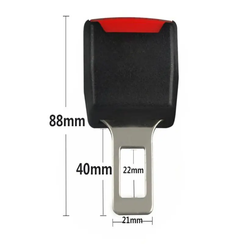 3 Color 1Pc Car Seat Belt Clip Extender Safety Seatbelt Lock Buckle Plug Thick Insert Socket