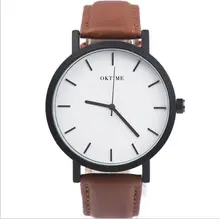 2016 Sport Montres Militaire Armée hommes montre de luxe marque hommes montre en cuir imperméable Brun Noir Grand Cadran Mâle Horloge