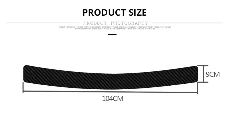 Car Rear Bumper Guard Sticker Trunk Guard Plate Protector Carbon Fiber Door Sill Trim Cover Pad Car Stickers Styling Accessories (6)