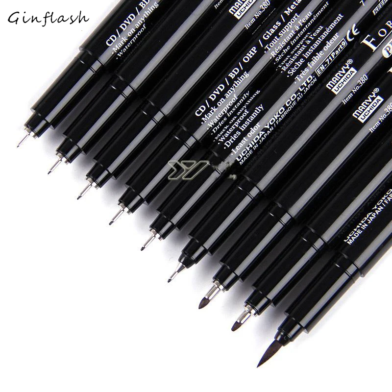 

Japan Marvy Paint brush oil fine point sketch liner pen drawing needle pen hand-drawn animation model soft brush comics