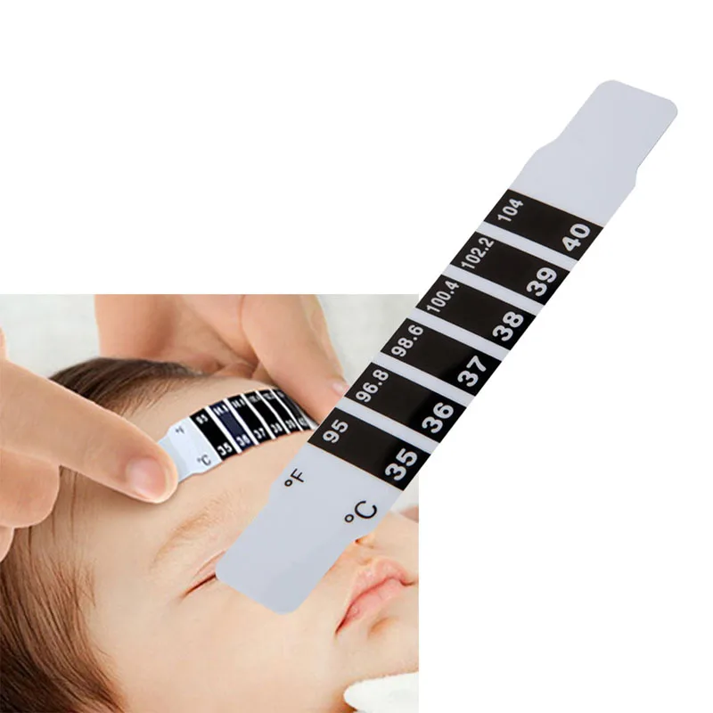 

Baby Thermometer Reusable Flexible Toddler Forehead Care Health Monitors New