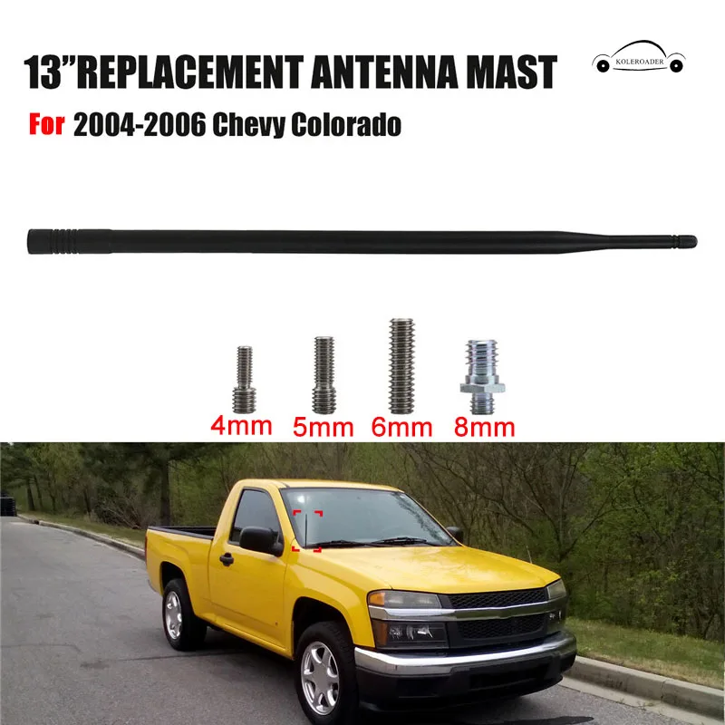 AM fm-сигнал антенный усилитель Antena Радио мачта антенны для Chevy Chevrolet Colorado 2004-2006 1" резиновые антенны KOLEROADER/