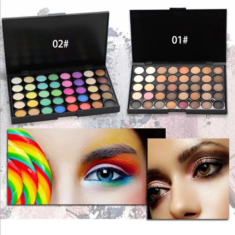 

40 Colors Gliltter Eyeshadow Palette Matte Eye Shadow Pallete Shimmer and Shine Nude Make Up Palette Set Kit Cosmetic