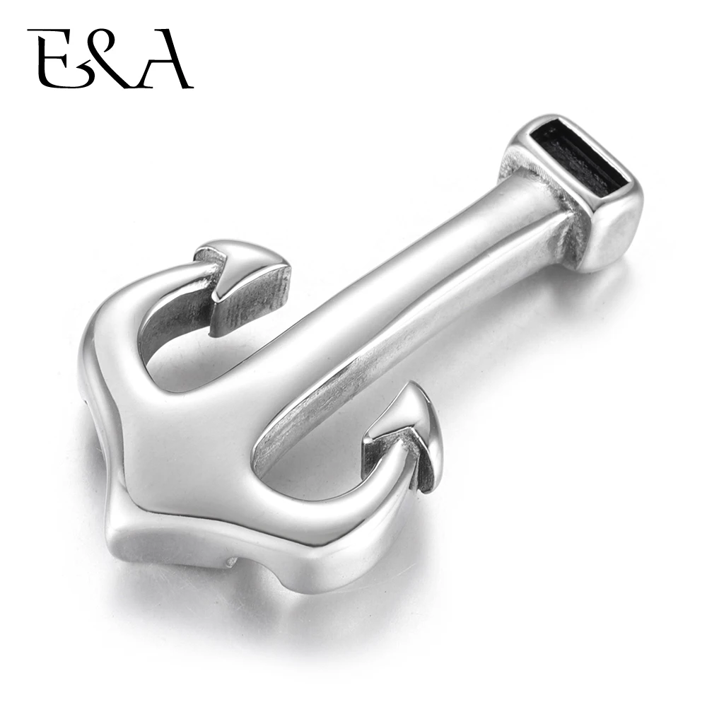 

Stainless Steel Curved Anchor Hook Demon's Tail Double Hole 3mm Bracelet Clasp Jewelry Making Findings DIY Supplies Accessories