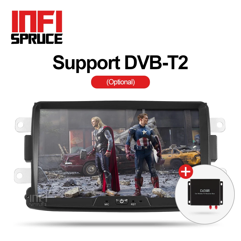 Sale Octa core android 8.1 car dvd for Dacia Lodgy Logan Duster Sandero with 1 din radio gps video wifi navigation multimedia player 4