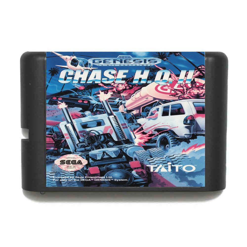 Chase HQ 2 16 бит MD карточная игра для Sega игры Mega Drive Genesis|Картриджи| |