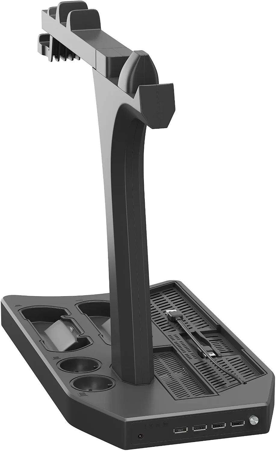 PSVR PS4 Pro Slim Charging Display Stand Showcase for PS4 VR Playstation 4 Vertical Stand, Fan, Cooler, Controller Charger HUB