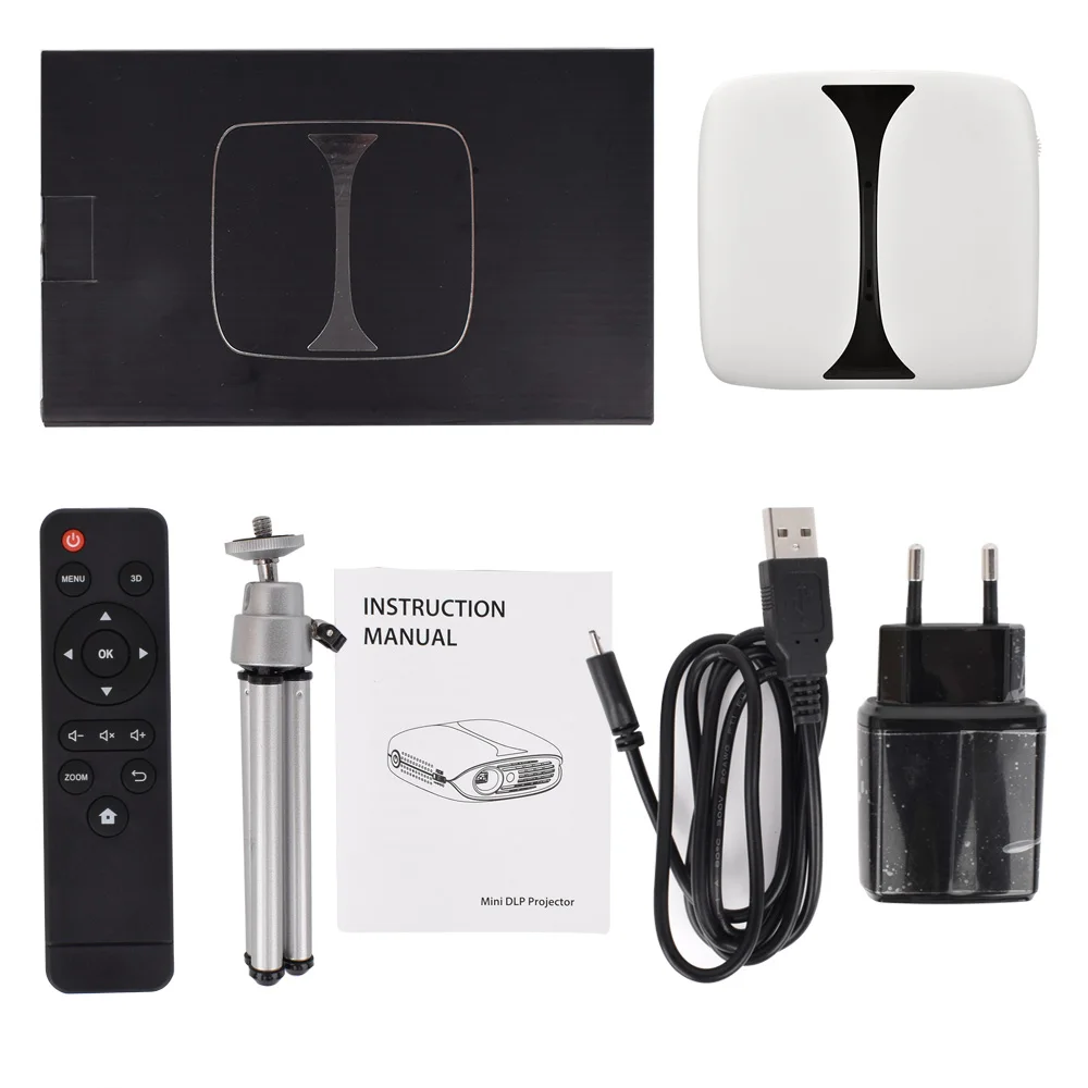 ALSTON RD606 мини DLP HD проектор 180ANSI люмен мобильный портативный карманный домашний 1080P