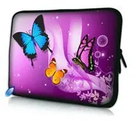 

Free Shipping Butterfly 11.6" 12" Soft Neoprene Laptop Sleeve Case Bag For Apple Dell Lenovo IBM