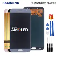 AMOLED サムスンギャラクシー J7 プロ液晶 J7 2017 J730 J730F Lcd ディスプレイデジタイザアセンブリの交換部品