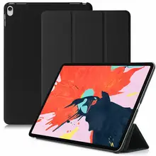 Magnetic Flip Case for iPad Pro 12 9 2018 PU Leather Ultra Slim Back Tri fold