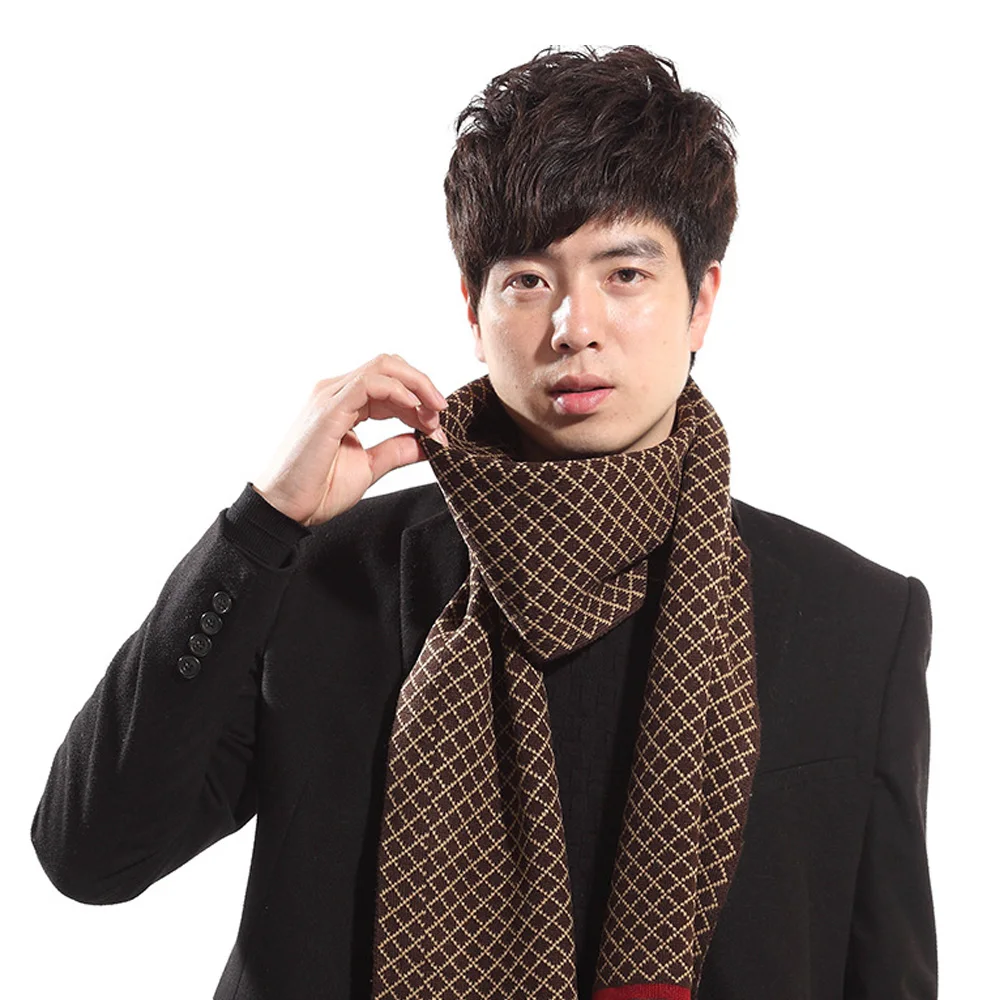 Classic Design Male Scarf plaid classic font b tartan b font scarf Man Striped scarves Fall