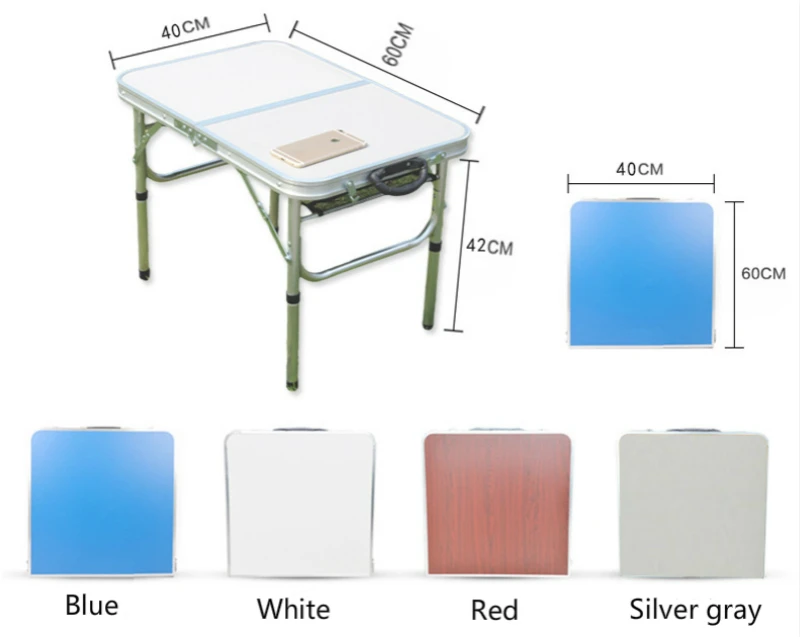 Mini Outdoor Portable Camping Table Kids Study Drawing Desk With