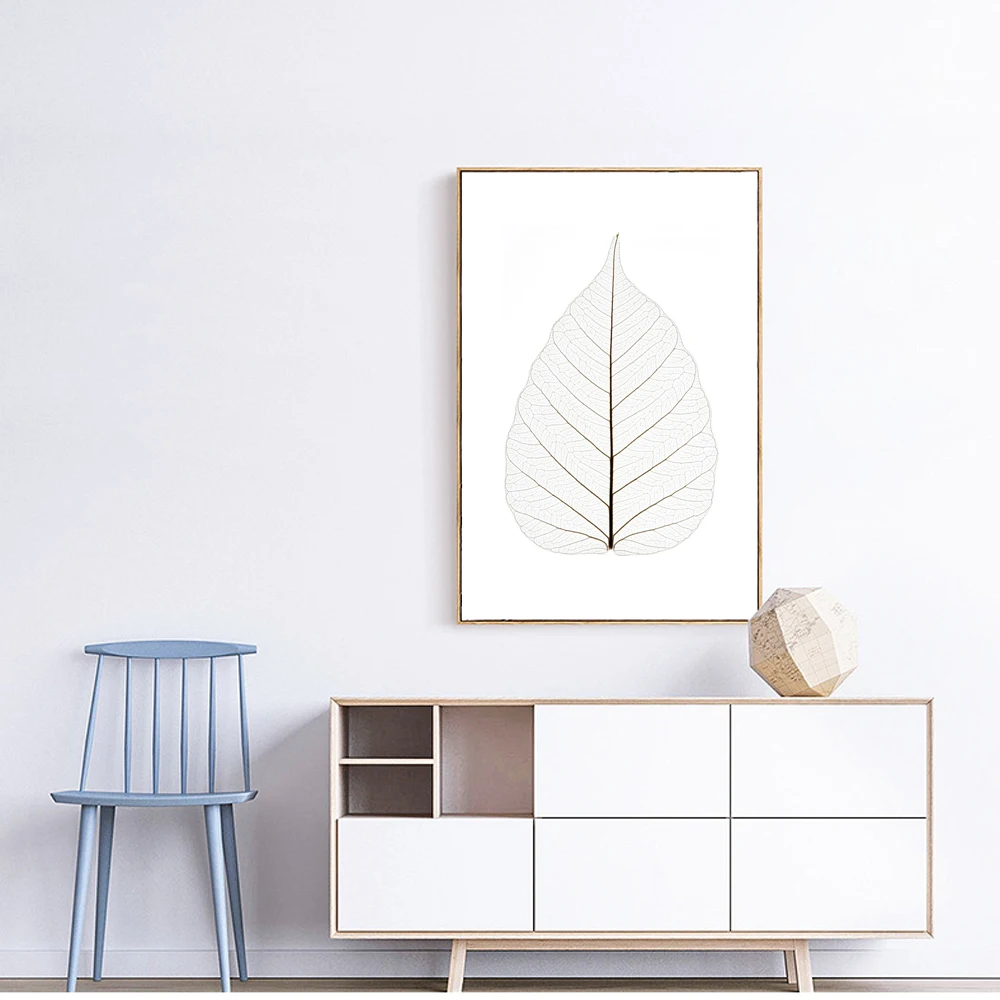 

Simpleness Beautiful Leaves Canvas Print Picture Nordic Wall Drawing Decorative Art Poster Canvas Painting for Home Decor LZ551