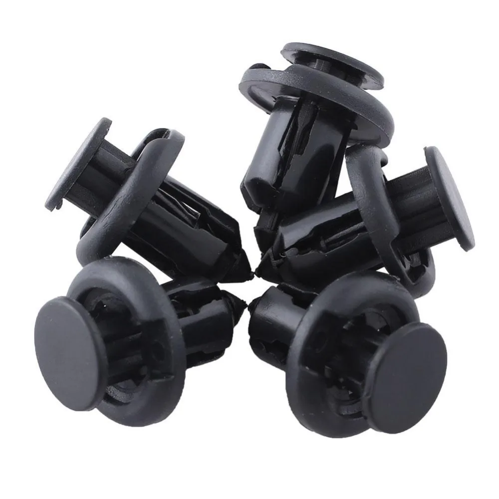 Car covers 100Pcs/lot Black Plastic Rivets Retainer Clips Car Fender Fits For Honda AUDI