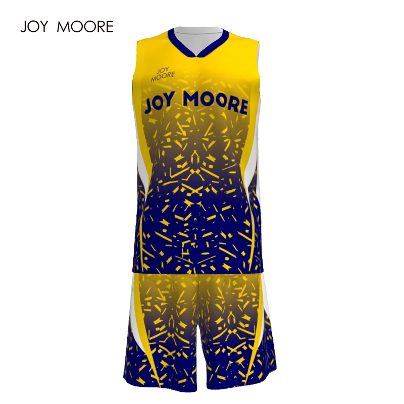 yellow sublimation basketball jersey