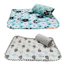 Pet Pee Pad Summer Dog Cat Cooling Mat Kennel Chew Resistant Sleeping Pad Cushion Washable And Reusable