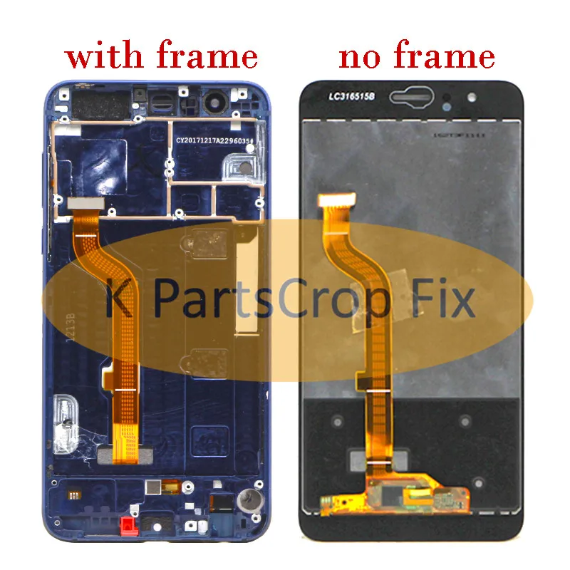 ЖК дисплей для Huawei Honor 8 сенсорный экран с дигитайзером рамкой L09 L14 рамкой|lcd