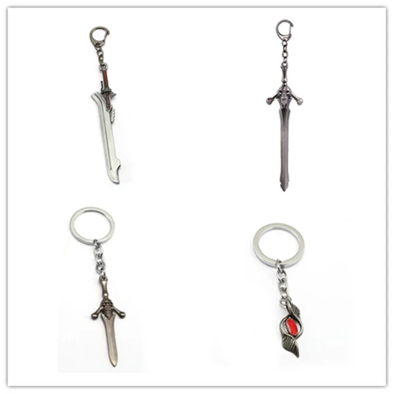 

Mixed Game Devil May Cry 5 Keychain Metal Pendant Nero Red Queen Keyring Holder Men llaveros Colar Women Men Colar