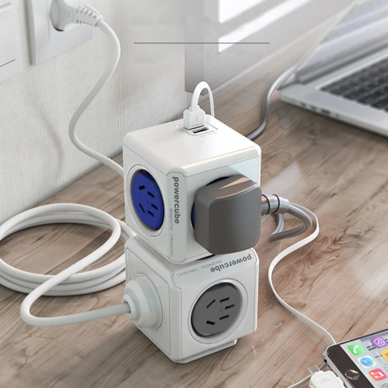 Allocacoc Smart Plug Power cube электрическая USB розетка для Австралии Новая Зеландия