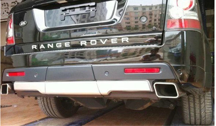 Chrome 304 Нержавеющая сталь глушитель Совет для Land Rover 05-12 Range Rover Дизель/бензин
