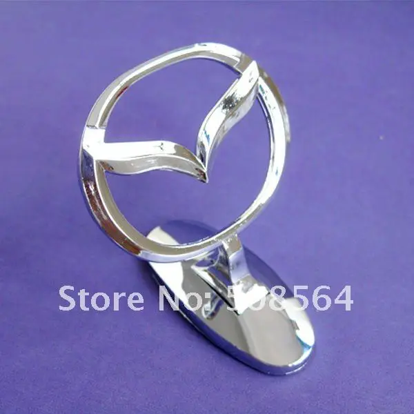 free shipping Car Emblem Badges for Mazda Front Hood Metal Logo