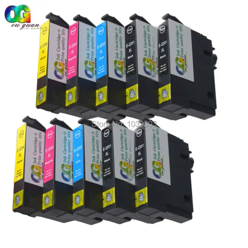 Aliexpress.com : Buy 10 pk Epson 220xl T220 ink cartridge ...