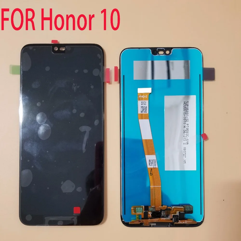 С отпечатком пальца 5,8" для huawei Honor 10/Honor10 ЖК-дисплей кодирующий преобразователь сенсорного экрана в сборе Замена+ Инструменты