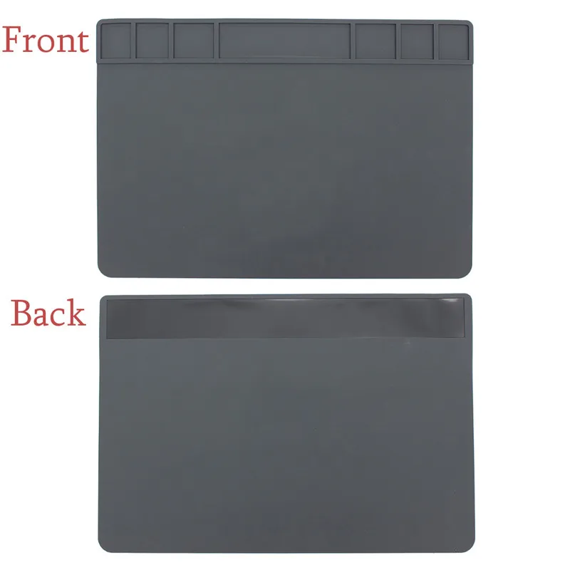 Beste 490x350x5mm Isolatie Silicone Pad Bureau Mat hittebestendig Onderhoud Platform Voor BGA Solderen telefoon PC Reparatie Station
