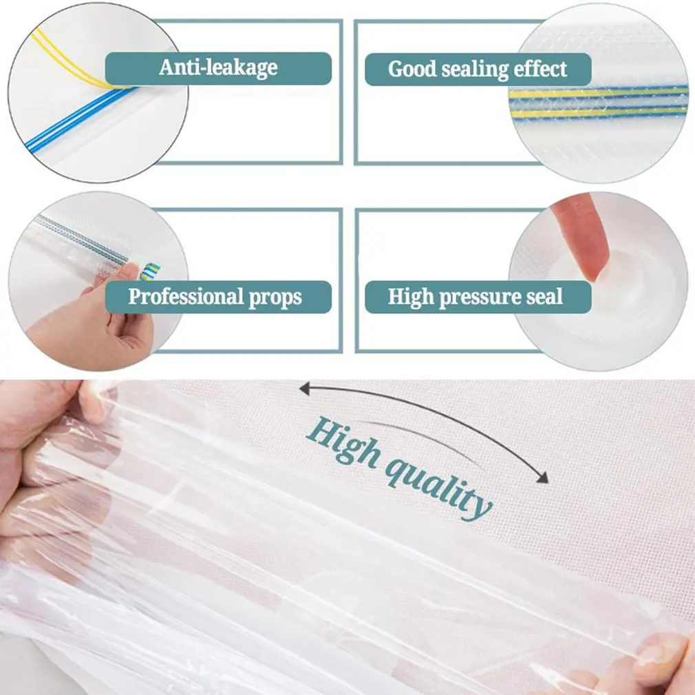 6 шт. анти-плесень вакуумные сумки для хранения стеганых одеял компактный мешок пылесос ручной насос