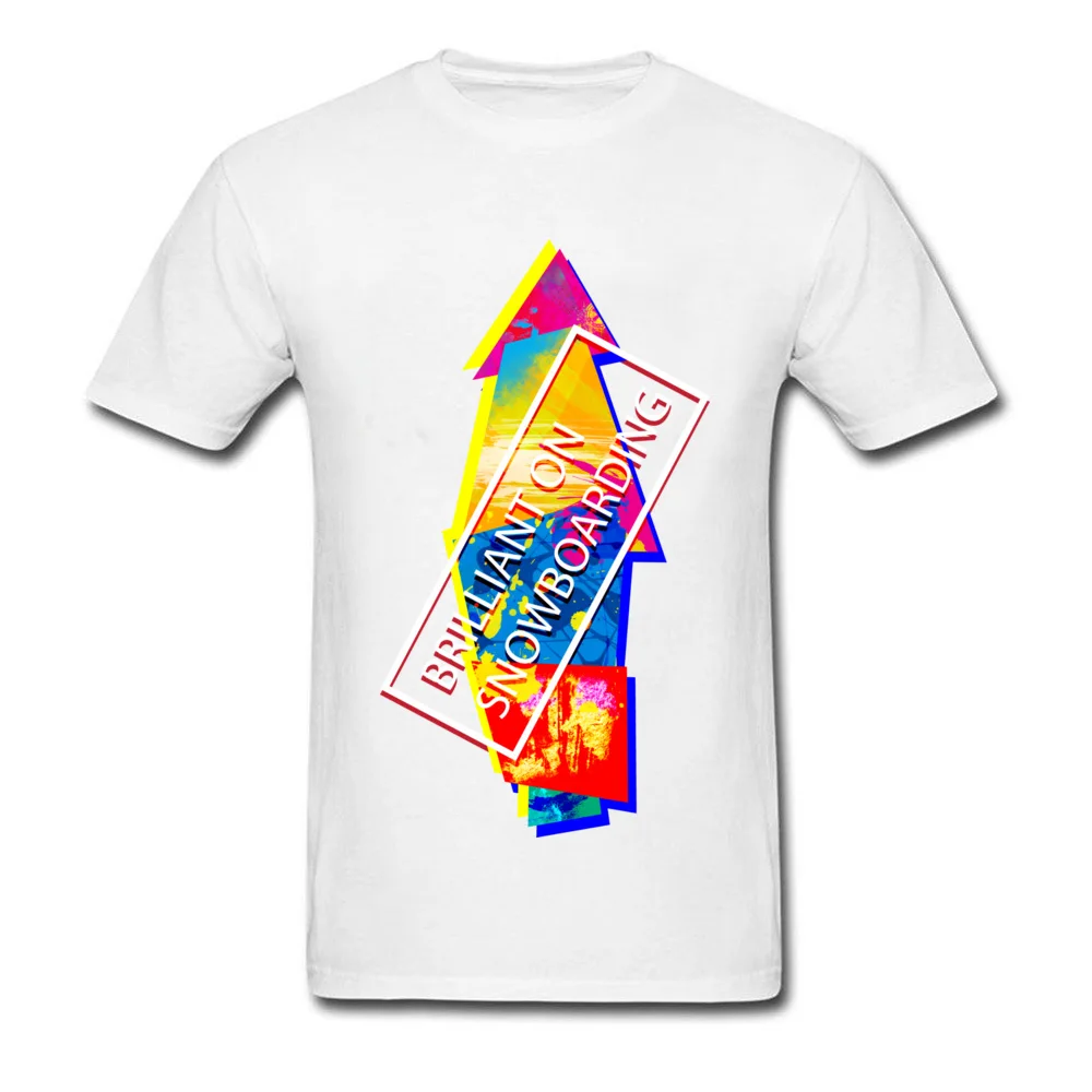 Men Company Tops Shirts O Neck ostern Day 100% Cotton Fabric T Shirts Normal Short Sleeve BRILLIANT ON SNOWBOARDING T Shirt BRILLIANT ON SNOWBOARDING white