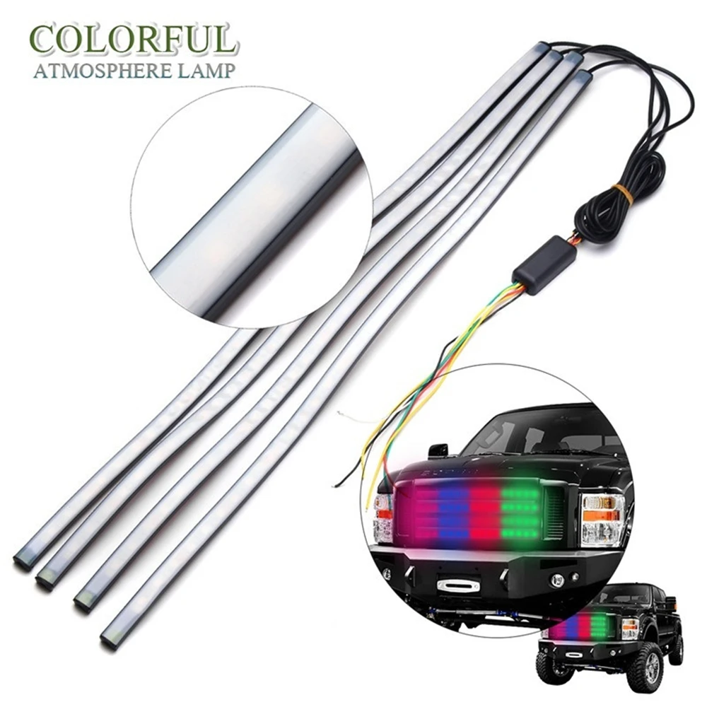 

Гибкая декоративная Автомобильная осветительная полоса QCDIN RGB 5050 36 светодиодный 60 см лм