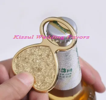 

(10 Pieces/lot) Beer Opener Wedding decoration gift of Gold Glitter Heart Bottle Opener Wedding Favors for gold wedding theme