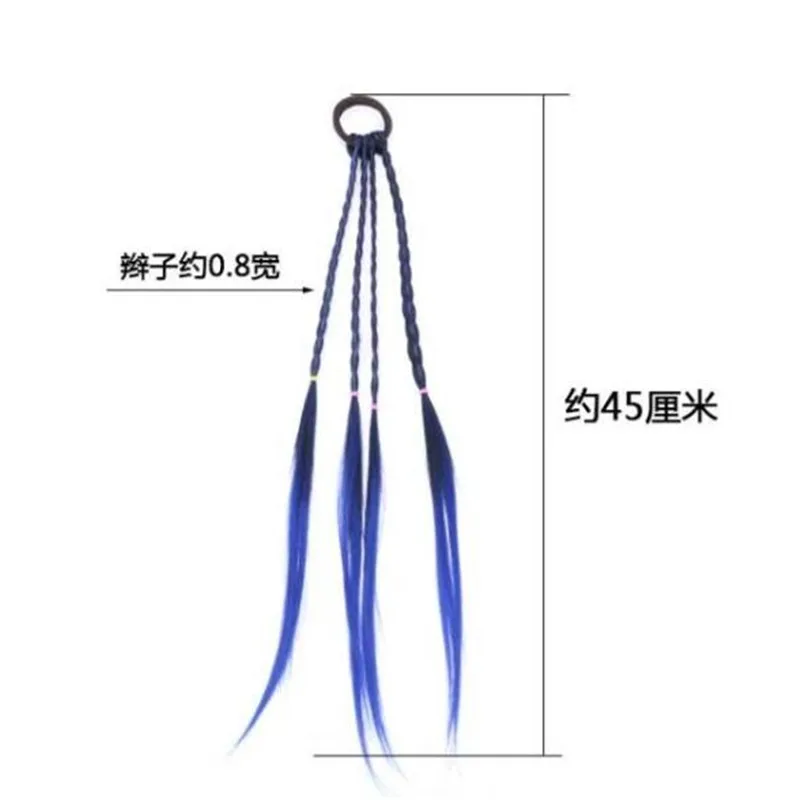 Простая детская эластичная резинка для волос, резинка для волос, аксессуары для волос, Детский парик, повязка на голову, для девочек, скрученная тесьма, веревочный головной убор, детский подарок