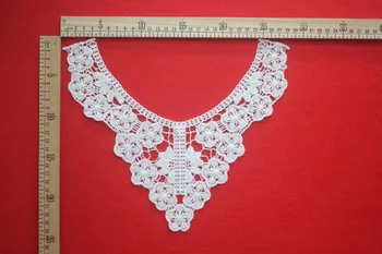 

Sewing Applique Lace Accessories White Collar Appliques Charming DIY Accessories Trims Craft cotton collar Free Shipping