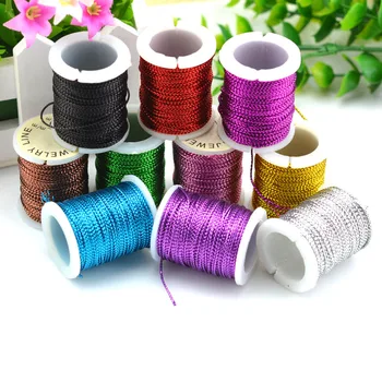 

10Rolls 1mm Round Jewelry DIY Multi-colors Braided Nylon Cord (10 meters/Roll), Necklace & Bracelet Cord Jewelry Findings