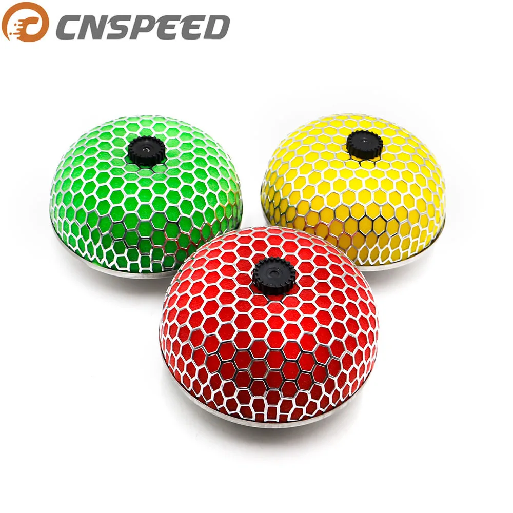 

CNSPEED Air Filter 76mm Mushroom Head Universal Raing Car AIR Filter Flow Air intake System Reloaded Cleaner Red YC100484